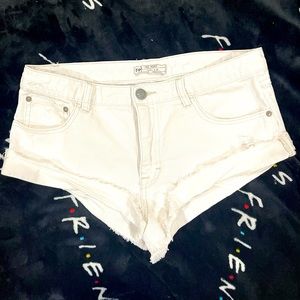 Free people denim shorts